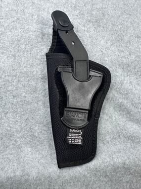 Bianchi AccuMold Open Top Paddle Holster Black Ballistic Nylon